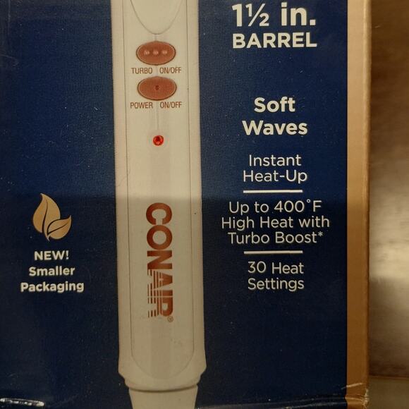 Conair NEW in Box Double Ceramic Rose Gold 1.5 Inch Curling Iron - Picture 2 of 7